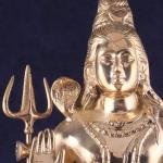 Pure Brass Lord Shiva Statue | 23" x 14.5" x 10" | 16.5 kg | Glossy Lacquer Finish | Mahadev on Tiger Throne | Sacred Hindu Art | Jaipurio